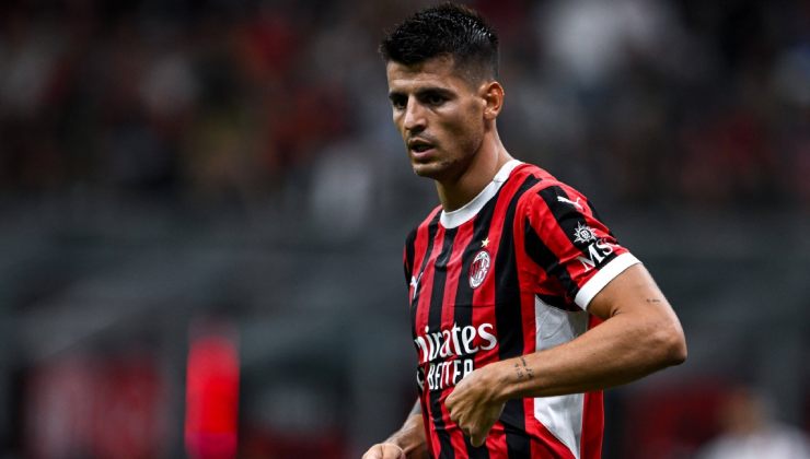 L'attaccante del Milan Alvaro Morata