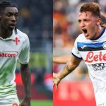 Moise Kean e Mateo Retegui, attaccanti di Fiorentina e Atalanta (Imago)